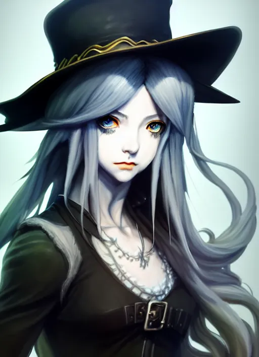 Image similar to a portrait of ashe an ultrafine detailed painting, detailed painting, detailed eyes!!, final fantasy octopath traveler lovecraft ghibly