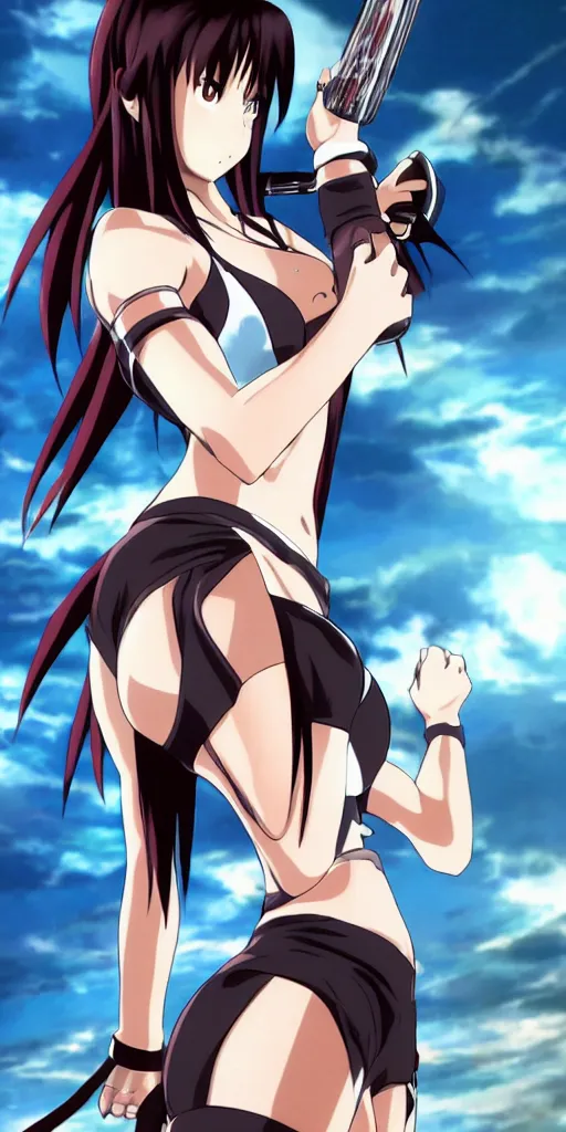 Prompt: beautiful anime with tifa lockhart