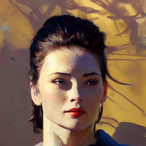 Image similar to greg manchess portrait painting of an anthropomorphic crocodile, medium shot, asymmetrical, profile picture, organic painting, sunny day, matte painting, bold shapes, hard edges, street art, trending on artstation, by huang guangjian and gil elvgren and jon foster