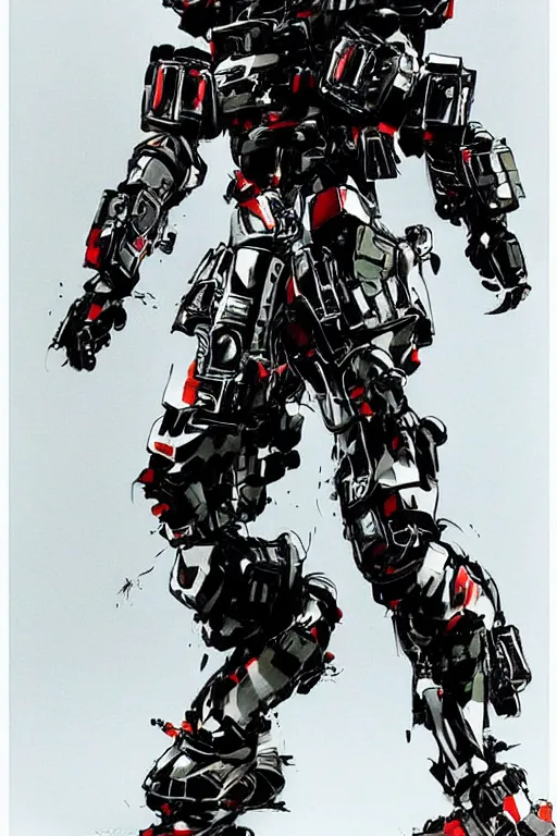 Prompt: streetwear fashion robot character design by yoji shinkawa