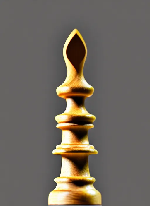 Prompt: ( queen chess piece chiseled from oak, sharp focus, photorealism, soft diffuse autumn lights, some sun light ray, dark room wall, canon 5 d 5 0 mm lens