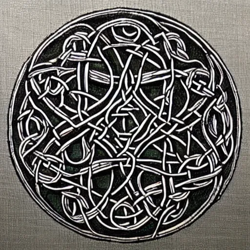 Image similar to World Destroyer, celtic art style