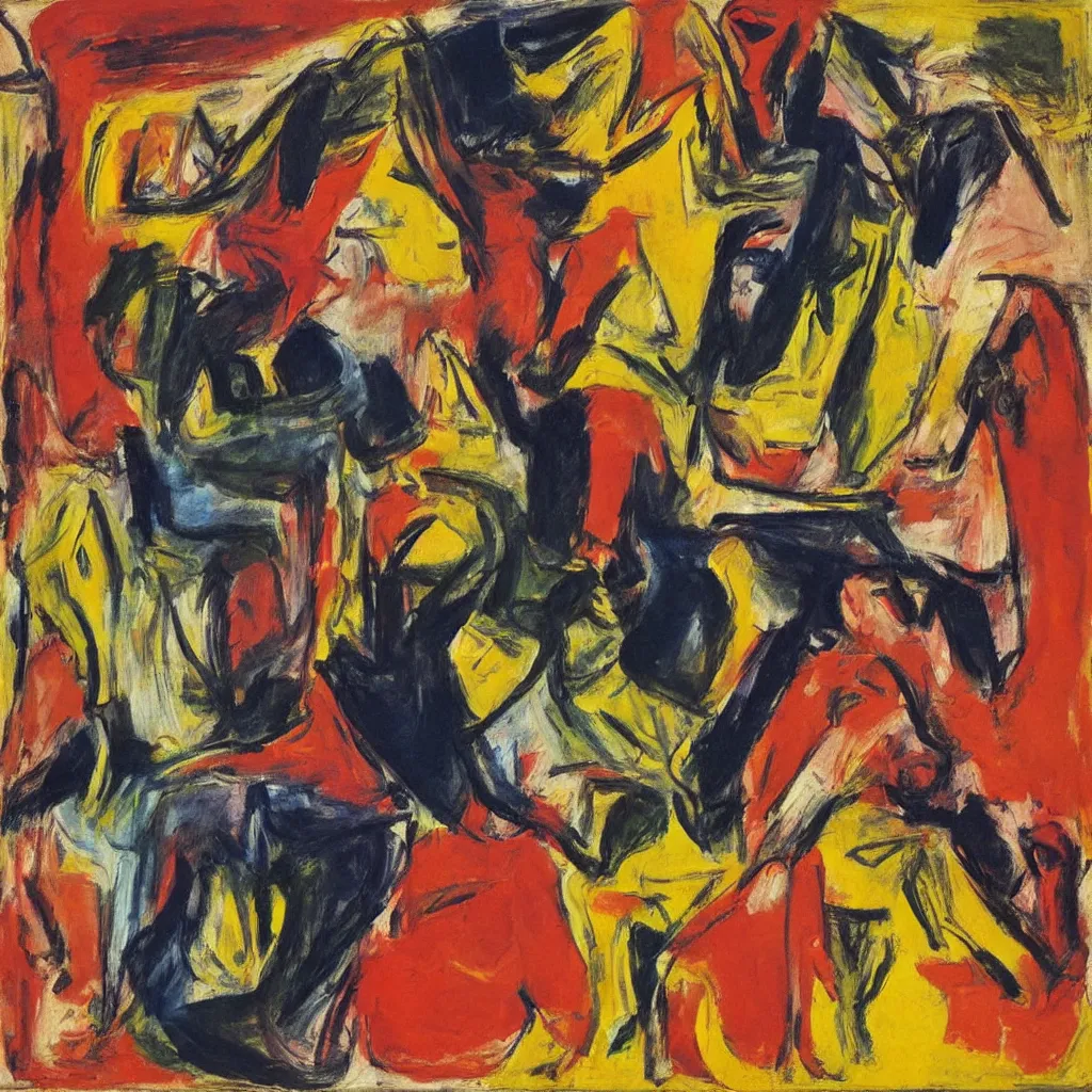 Image similar to over lapping women by Willem de Kooning