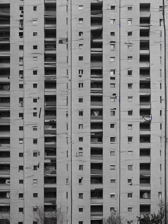 Image similar to full soviet apartment building, photo