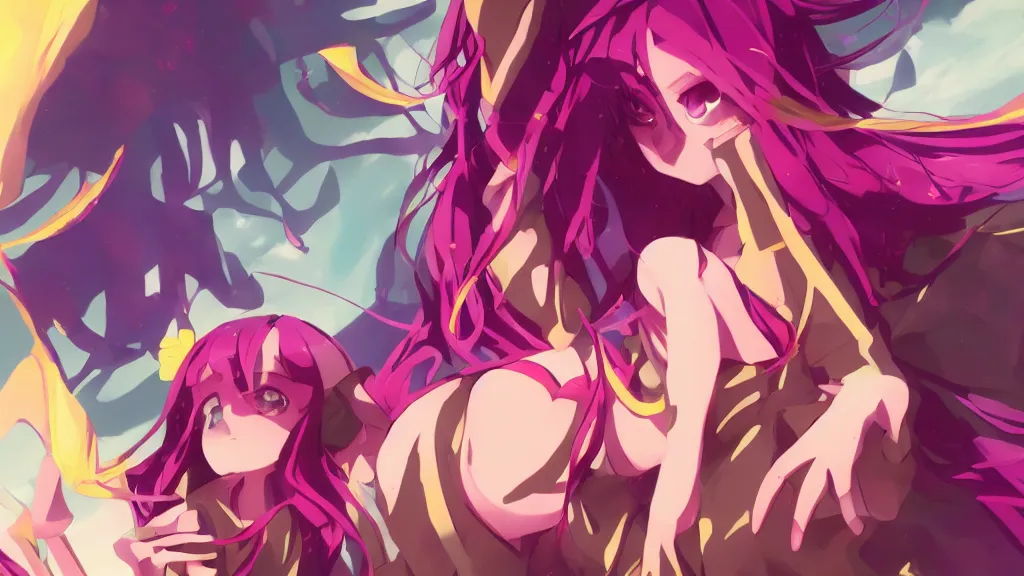 Prompt: no game no life, fantasy artwork, award winning, very very very very very very very beautiful scenery, artstation