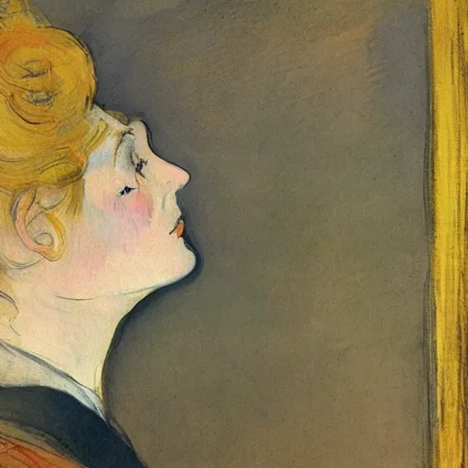 Image similar to a painting by henri toulouse lautrec