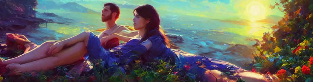 Image similar to wonderful colorful facebook banner. epic cinematic hyperrealism masterpiece. realistic poster with shaded lighting by craig mallismo, artgerm, jeremy lipkin and michael garmash, unreal engine, radiant light, detailed and complex environment, digital art, art station trends, detailed faces, detailed eyes