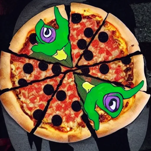 Image similar to ninja turtles are too much pizza