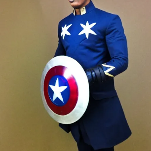 Image similar to captain america obama