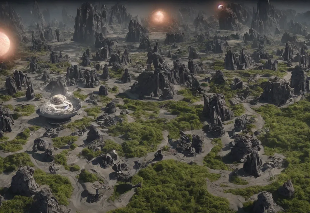 Prompt: a group of alien gods creating the universe, cinematic realistic, unreal engine 5