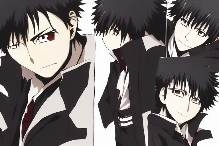 Image similar to hijikata toushirou, anime, short black hair, katekyo hitman reborn