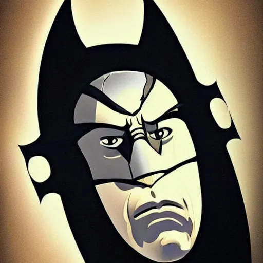 Image similar to a portrait of benjamin netanyahu wearing batman's mask