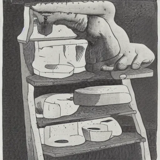 Prompt: an ethnographic object in the style of hugo simberg, object, artifact, utility, 1 8 9 6