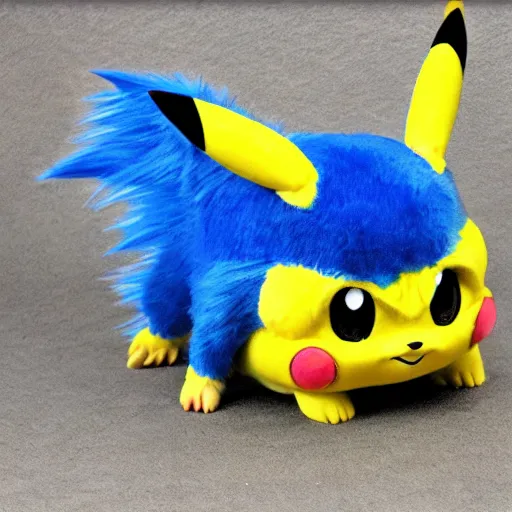 Prompt: a hybrid of Pikachu and sonic