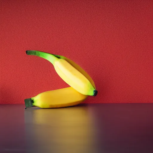 Prompt: A ultra high resolution studio photo of a banana, studio lighting, orange background, 8k.