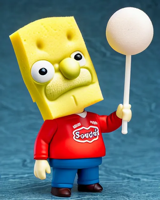 Prompt: nendoroid sponge bob ted cruz, collectible, product photo, realistic shaded, fine detail