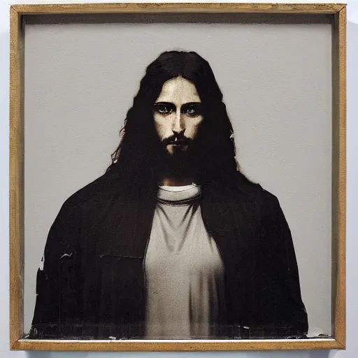 Prompt: jesus in streetwear by nicola samori