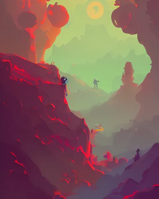 Image similar to autumn hill illustration by anton fadeev