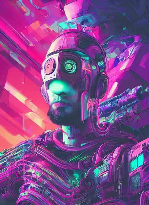 Image similar to silicon valley virtual reality 1 0 th anniversary, cyberpunk art by android jones, cyberpunk art by beeple!!!, synthwave, darksynth, quantum tracerwave, wireframes, trending on artstation