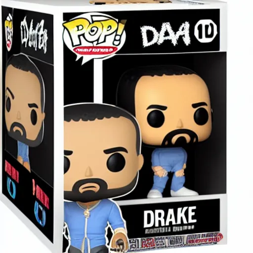 Image similar to Drake as Pop Funko Figure,