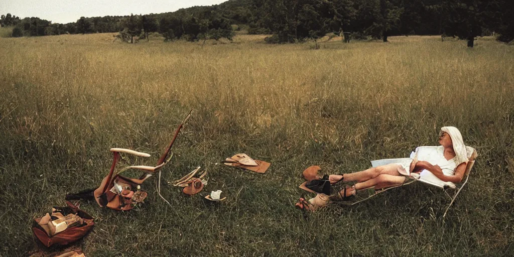 Prompt: summer sadness, stephen shore photo