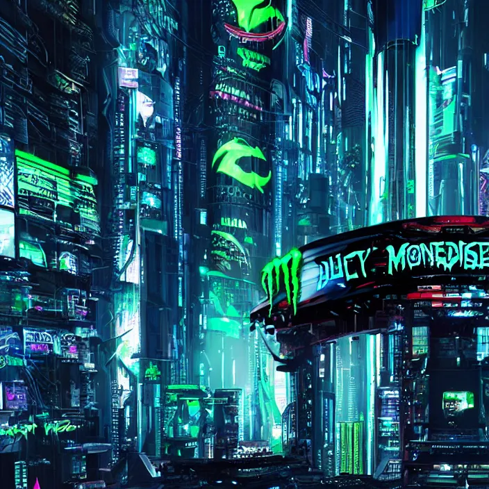 Image similar to cyberpunk monster energy