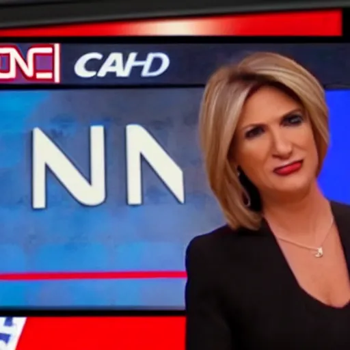 Image similar to a cnn anchor announcing the end of the world on live tv