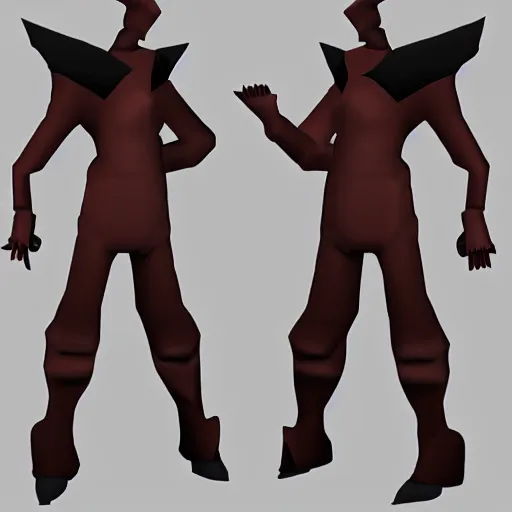 Image similar to demifiend from nocturne in team fortress 2 style