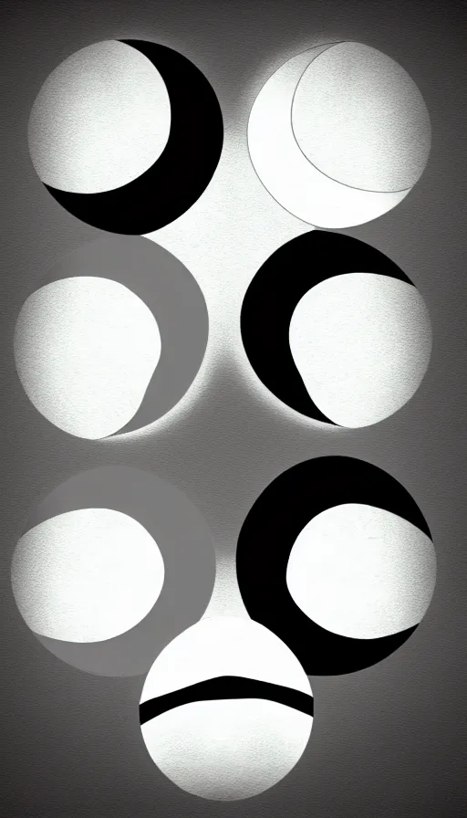 Image similar to Abstract representation of ying Yang concept, by schizophrenia patient