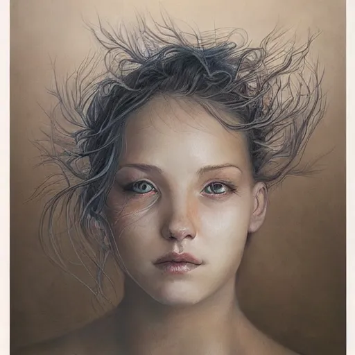 Prompt: photo of young woman by marco mazzoni