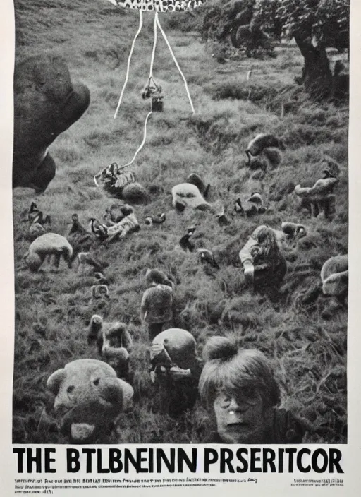 Image similar to 1 9 7 0 s british government public information poster, folk horror, scarfolk, hauntology