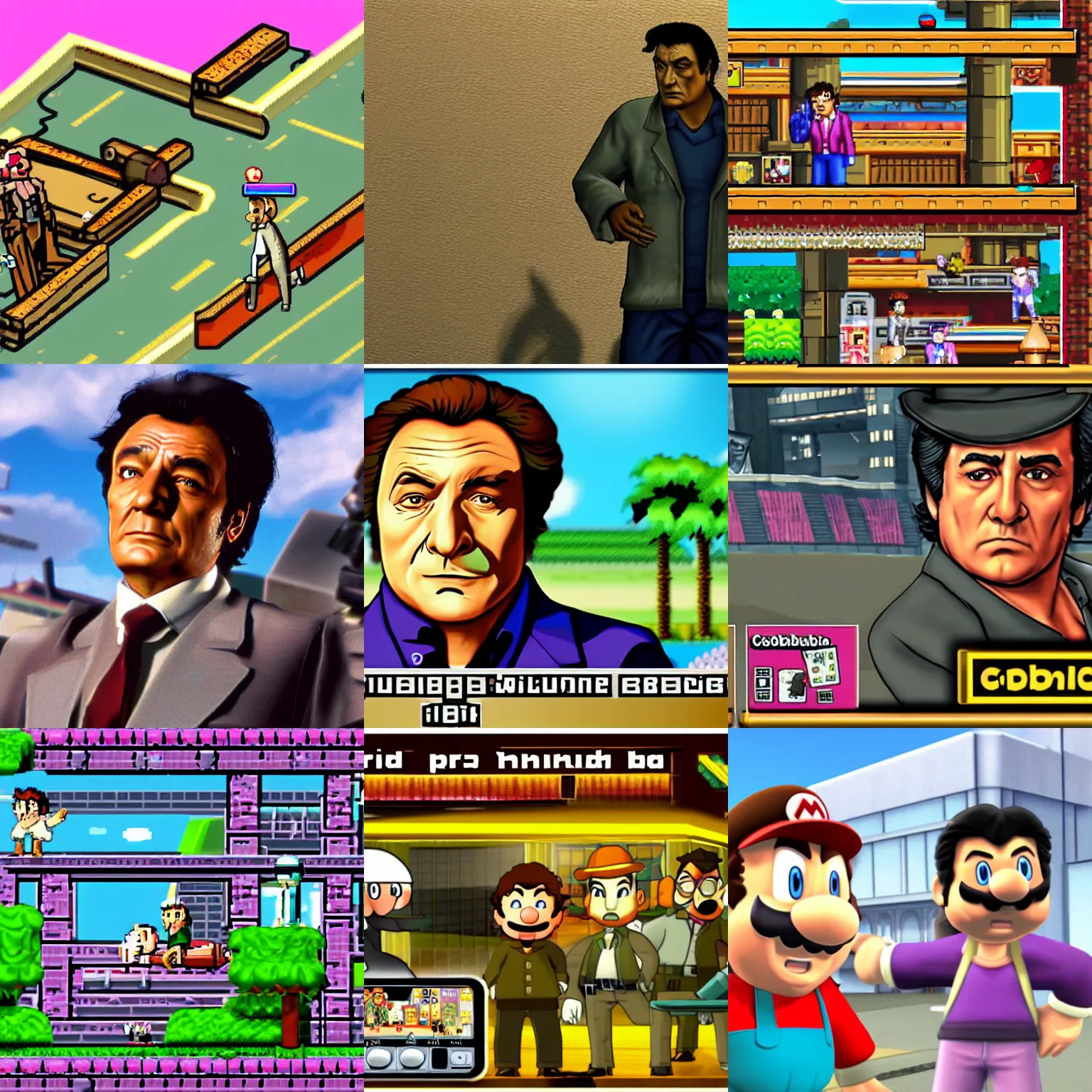 Prompt: a screenshot of columbo for the nintendo