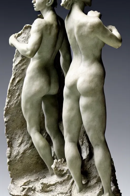 Image similar to sculpture of the victory Women by camille Claudel