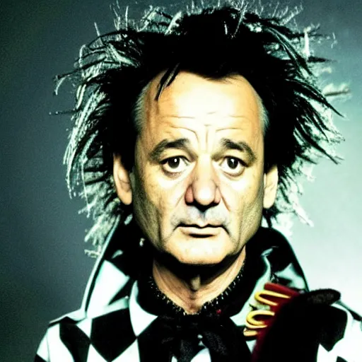 Image similar to bill murray as edward scissorhands