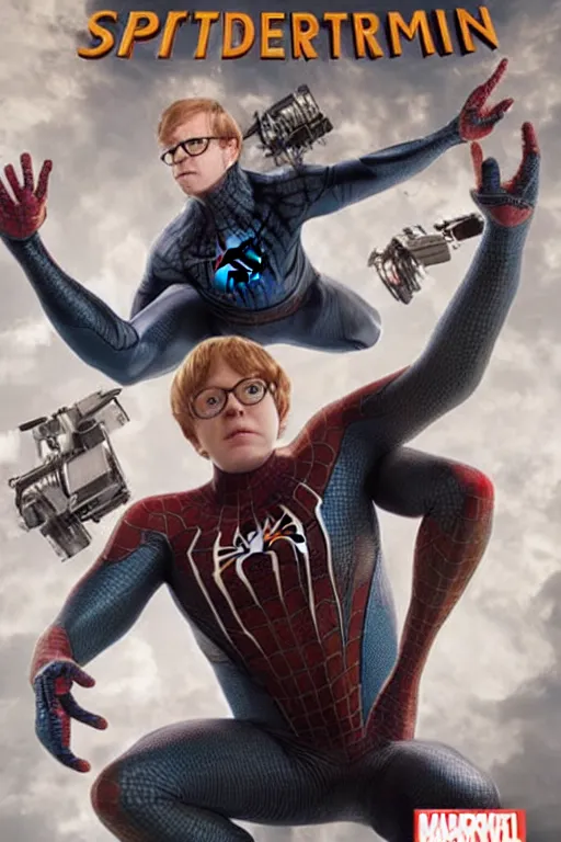 Image similar to Rupert Grint as Dr. Otto Gunther Octavius, Marvel's Spiderman Film