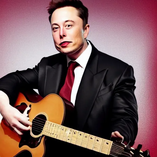 Image similar to music cover for elon musk, 4 k quality