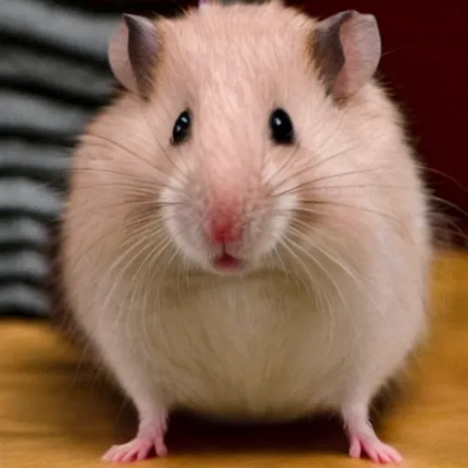 Image similar to hamster with the face of scarlett johansson