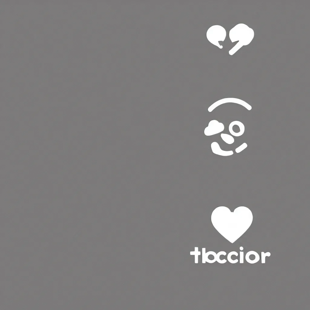 Prompt: the icon og a dating app, minimalistic logo