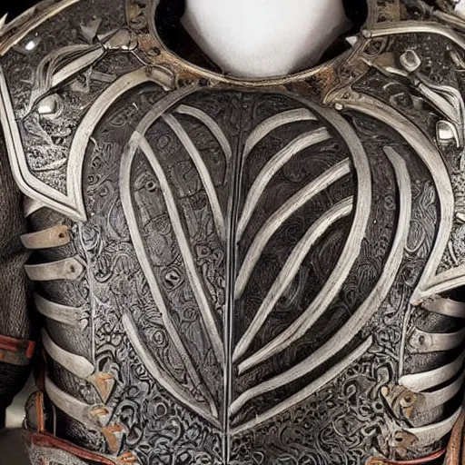 Prompt: highly detailed medieval armor with engravings, intricate, concept art, stunning, trending