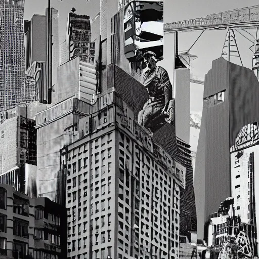 Image similar to concrete jungle, surrealist