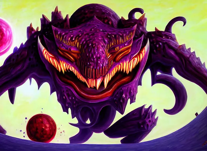 Image similar to artwork of cho'gath by denning guy