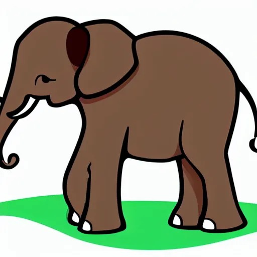 Prompt: an elephant with a ball! on his foot on a green meadow, Anthropomorphized, portrait, highly detailed, colorful, illustration, smooth and clean vector curves, no jagged lines, vector art, smooth