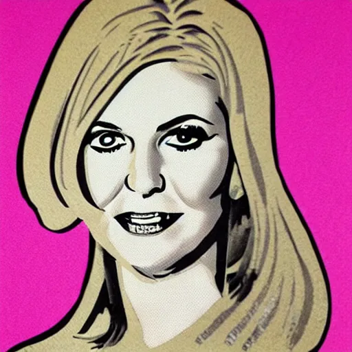 Image similar to a stylized cut paper portrait of olivia newton - john