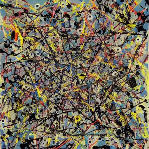 Image similar to geekatplay by Jackson Pollock