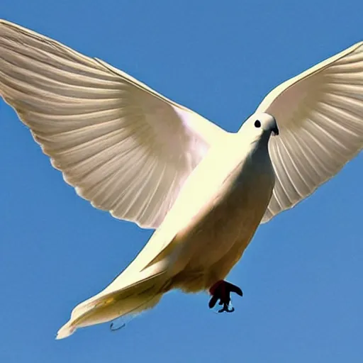 Prompt: dove!!!!!!!!, wings, flying, ascending, earth, curvature, photography, space, atmosphere, atmospheric, epic