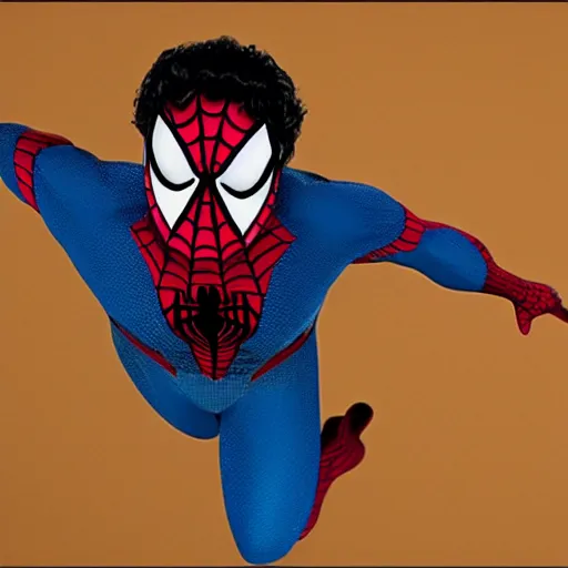 Image similar to luciano pavarotti as spiderman, highly detailed, 8 k