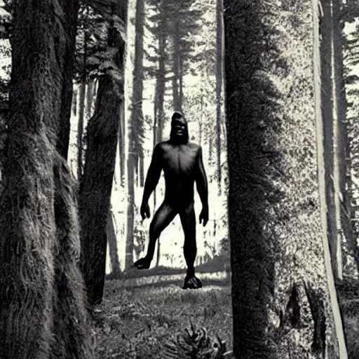 Image similar to realistic photo of bigfoot