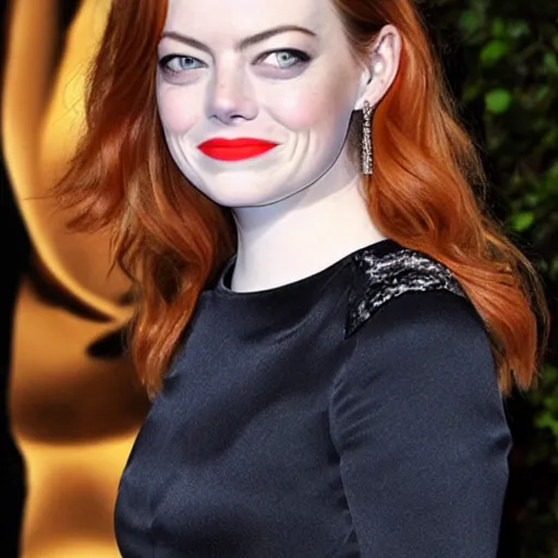 Image similar to emma stone , she is angry ,as an evil witch