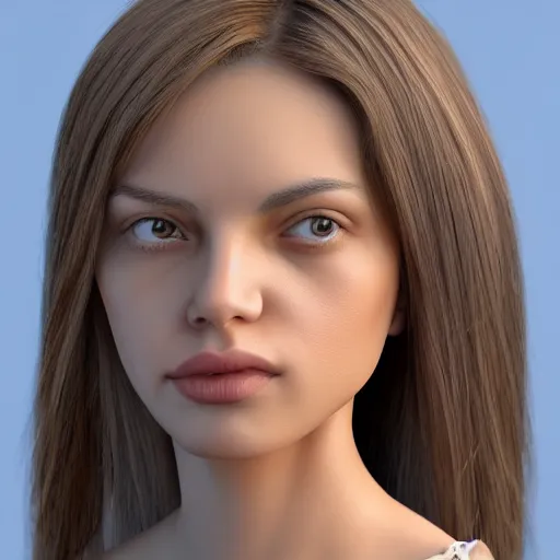 Prompt: beautiful girl, full body, full body, high detail of the face, 1 / 8, hyper - realistic, 4 k, style by elizabeth elder