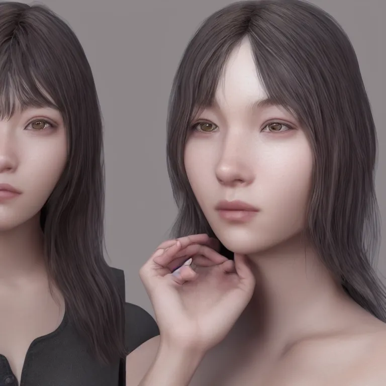 Prompt: “hyperrealistic unreal engine 5 render RTX raytracing nvidia hairworks of portrait of very very beautiful girl.”